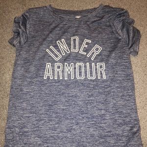 Blue women’s UA shirt